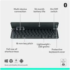 LOGITECH Keys-To-Go 2 - GRAPHITE - 3