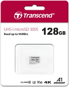 Transcend muistikortti 300S 128GB U3A1 Micro SD - 2