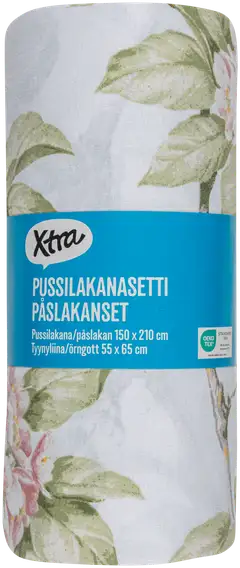 Xtra pussilakanasetti Apple Blossom 150x210 cm vaaleanpunainen - 2