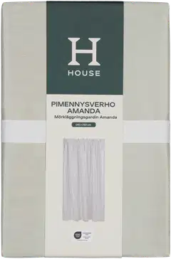 House pimennysverho Amanda 140 x 250 cm - Turtledove - 2