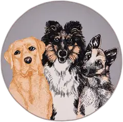 Vallila matto Ystävykset  Ø 133 cm beige - 1