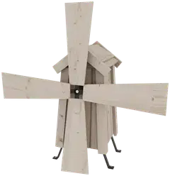 Tuulimylly, puuvalmis, 69x30x32cm - 1