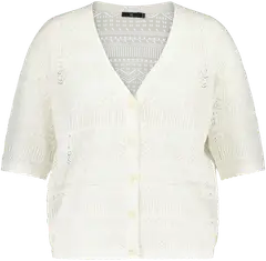 House naisten pitsineuletakki 213HP16149, D-mitoitus - Cloud Dancer 11-4201 TCX - 1