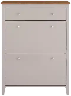 SoBuy kenkäkaappi vaaleanharmaa FSR89-KA - 1