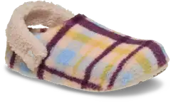 Crocs naisten tohveli Classic Cozzzy Plaid Slipper - Pink Caramel - 4