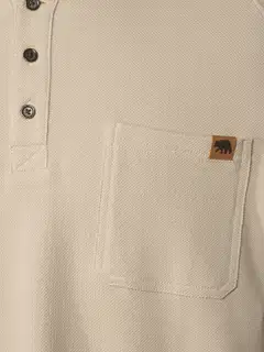 House miesten henley-paita tasku 195H292605 - Beige - 5