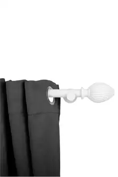 Ihanin verhotangon click-kannakkeet mattavalkoinen 28mm 2kpl/pss - 4