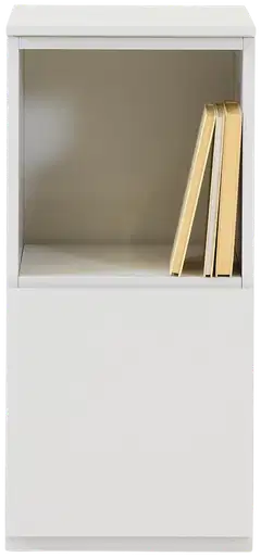 Lundia Fuuga yöpöytä ovella ja avohyllyllä, cashmere, vasenkätinen - 1