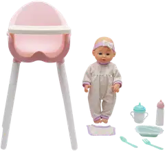 Happy Friend Sofia nukke 35cm syöttötuolissa - 1