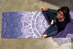 Gaiam joogamatto Purple Lattice 4mm Printed - 5