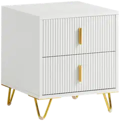 SoBuy yöpöytä valkoinen FBT115-W - 3
