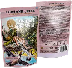 Taste of the wild lowland creek cat chunks in gravy pouch 85g - 2