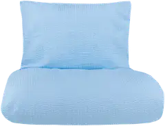 House pussilakanasetti Seersucker 150x210 cm vaaleansininen - 1