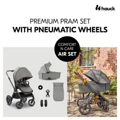 Yhdistelmävaunut Comfort N Care Air Set 0-25 kg tummanharmaa - 19