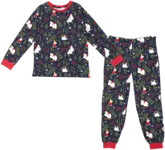 Muumi lasten pyjama Hiihtoretki 593709 - tummansininen - 1