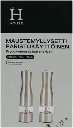 House paristokäyttöinen maustemylly 2-pack - 2