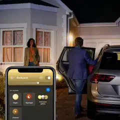 Philips Hue Inara -seinävalaisin ulkokäyttöön 7W 2700K 550LM valkoisella filamentti lampulla - 7