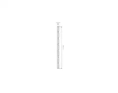 Näkösuoja-aita, vaakalaudoitus, valkoinen, 183x80cm - 3