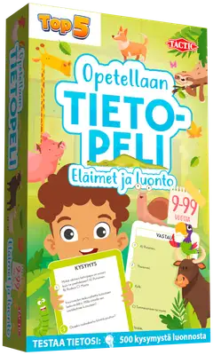 Tactic peli Opetellaan tietopeli Eläimet ja luonto - 1