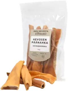 Hevosen päänahka koiranherkku pureskeluun 100g Koiramo - 2