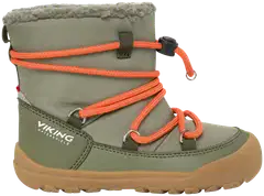 Viking lasten WP talvikengät Birch Barefoot - Olive - 1