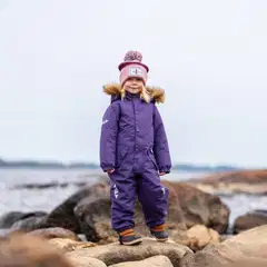 HC Outwear lasten vedenpitävä toppahaalari Inna - Dark Lilac - 3