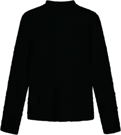 WKLY. naisten mesh trikoopoolo 213W040200 - BLACK - 2