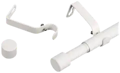 Ihanin verhotanko Sofia mattavalkoinen 16/19mm 120-210cm - 2