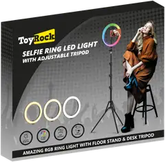 Rengasvalo 26 cm säädettävällä jalalla - 1