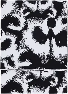 Finlayson neulostorkkupeitto Pesue 125x150cm musta/valkoinen - 1