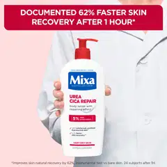 Mixa Urea Cica Repair Vartalovoide, jolla on ihon suojamuuria korjaava vaikutus erittäin kuivalle iholle 250ml - 7