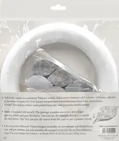 J.K. Primeco DIY-Huopakranssi valkoharmaa - 2