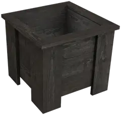 Miljöökoriste Nelikulmainen kukkalaatikko harmaa - 1