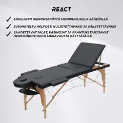 React hierontapöytä p300 musta - 3