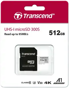 Transcend muistikortti 512GB U3 MicroSD - 1