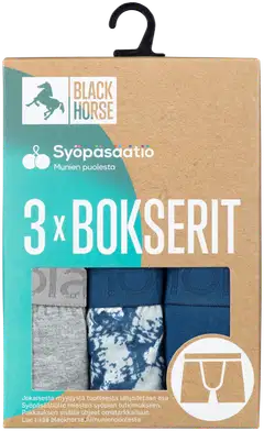 Black Horse miesten bokserit 3-pack I175 - Night Forest - 2