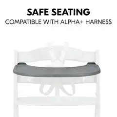 Hauck tarjotin syöttötuoliin Alpha Click Tray harmaa - 18