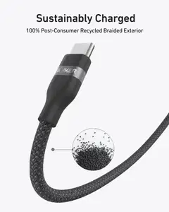 Anker USB-C - USB-C, musta, 1m kaapeli - 2