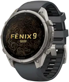 Garmin Fenix 9 Pro 47 mm titaani- ja grafiitinharmaa urheilukello - 2