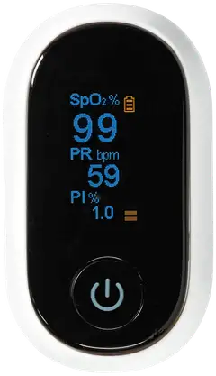Nedis SmartLife Pulssioksimetri  Bluetooth  OLED-näyttö  Auditiivinen hälytys / Happikyllästeisyys (SpO2) / Korkean tarkkuuden anturi / Liikkumisen estävät häiriöt - 1