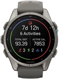 Garmin Fenix 9 43 mm titaani- ja kivenharmaa urheilukello - 4