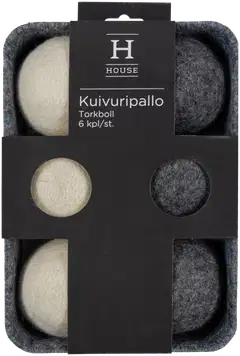 House kuivauspallot korissa 6 kpl - 2