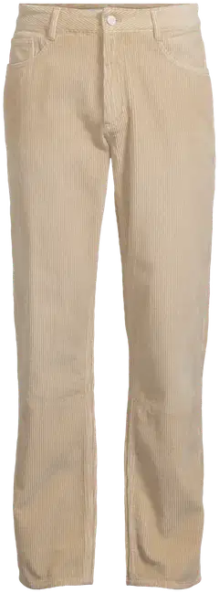 WKLY. miesten vakosamettihousut wide leg 202W312674 - Sand - 2