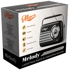 Macs radio Bluetooth kaiuttimella Melody musta - 2