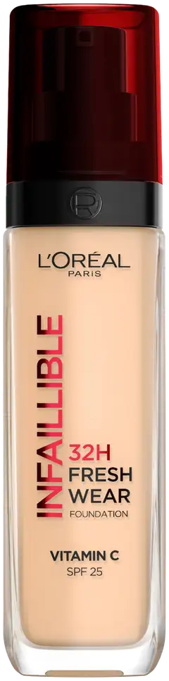 L'Oréal Paris Infaillible Fresh Wear 100 Warm Undertone meikkivoide 30ml - 1