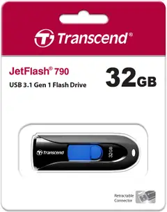 Transcend USB-muistitikku 32GB musta - 5