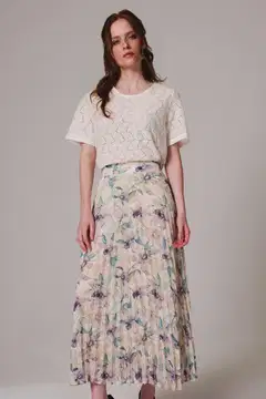 London Fog naisten sifonkihame 221L261720 - AOP - 6