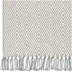 House puuvillamatto Twill 60x90 cm luonnonvalkoinen/vaaleanharmaa - 4