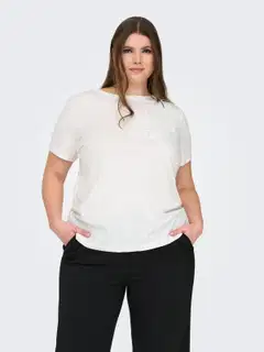 ONLY CARMAKOMA naisten paita Cardanielle - Cloud dancer - 3