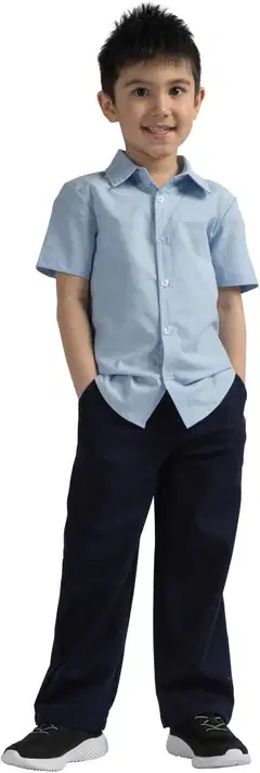 Ciraf lasten pellavahousut 25pc261626 - Navy - 8